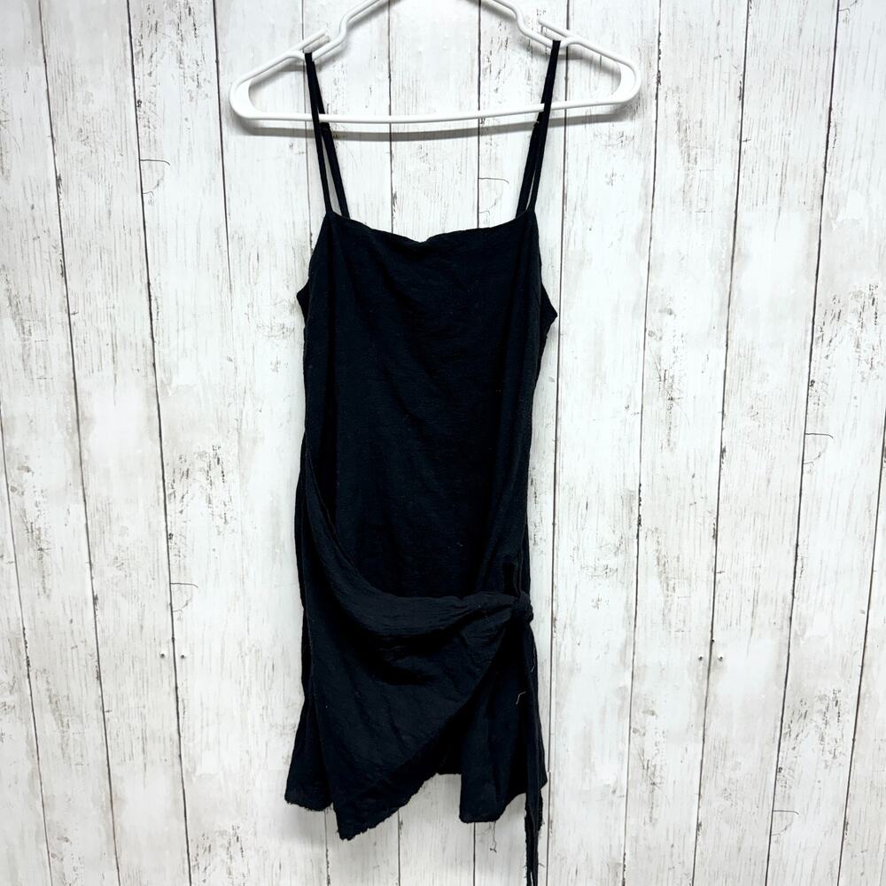 Princess Polly Dress Women Size 6 Wrap Around Black‎ Sleeveless Mini Open Back